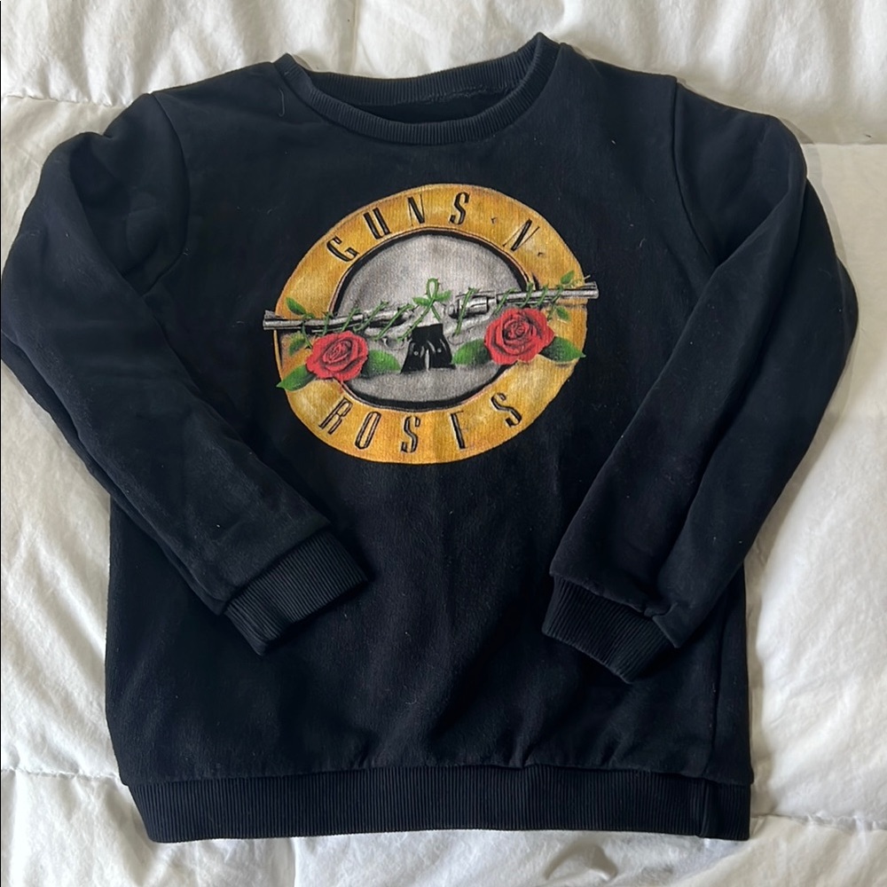 Kids Guns n Roses crew neck sweater 7/8